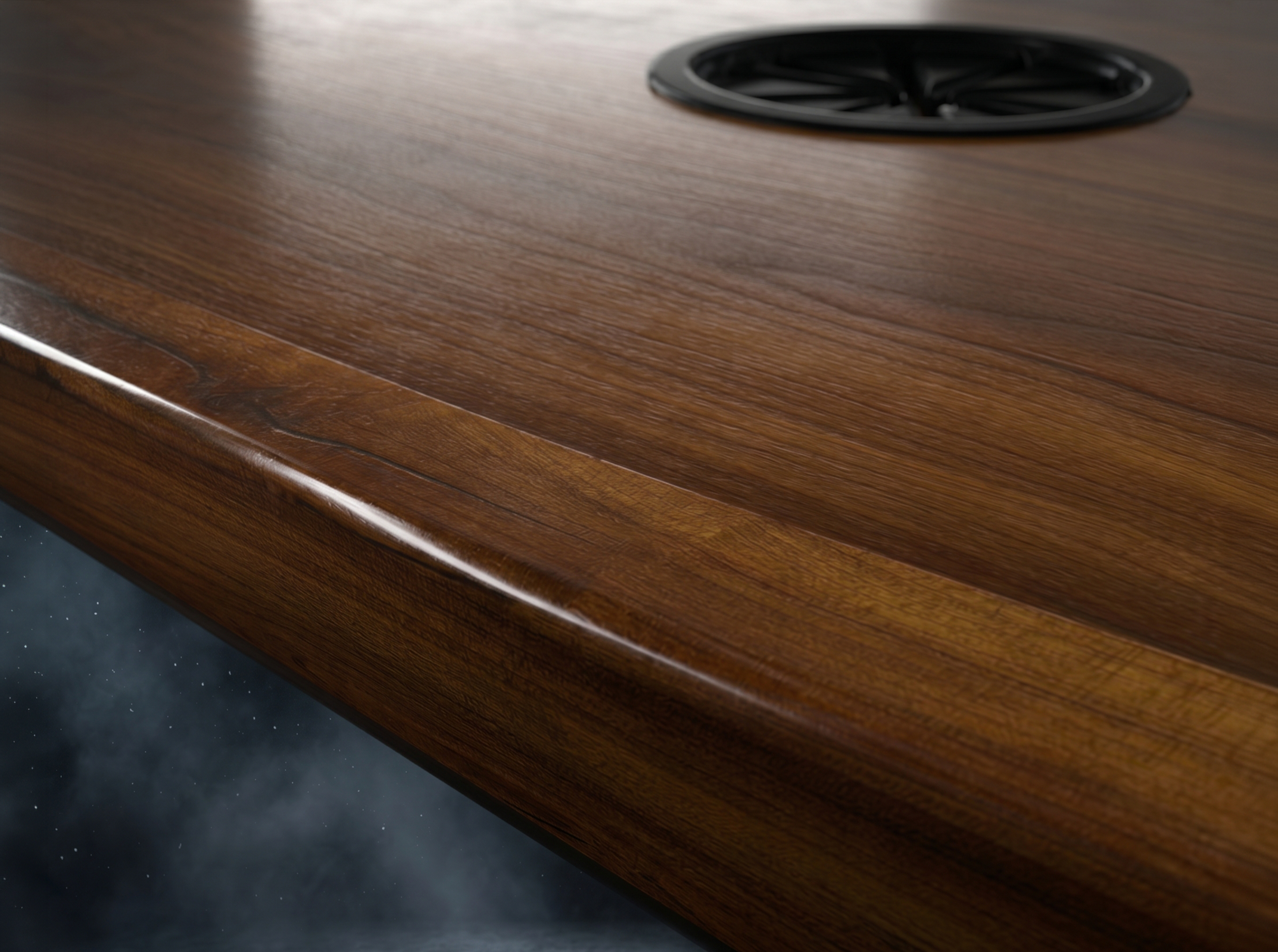 Solid one-piece tabletop