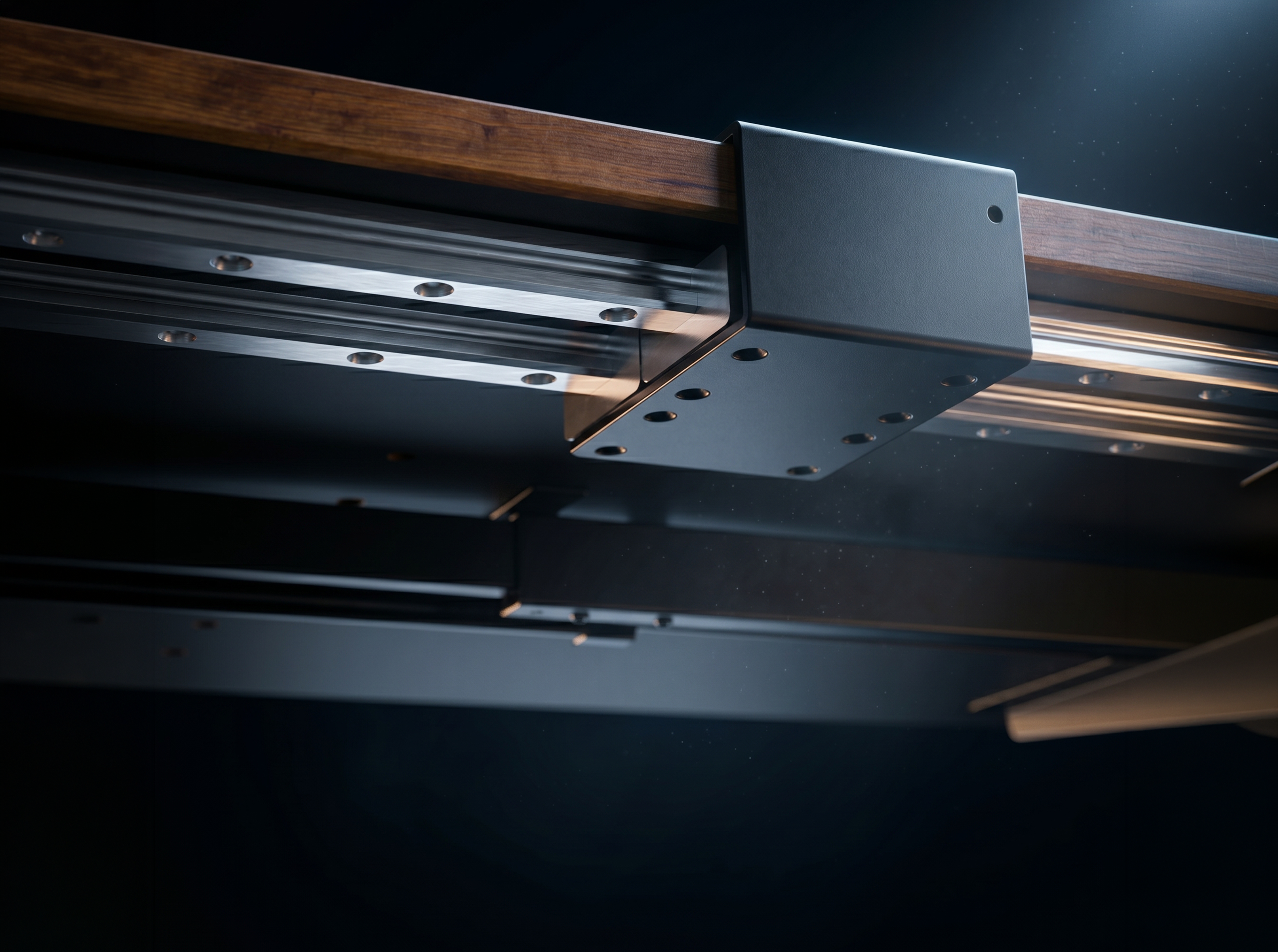 Monitor Arm Rail ready