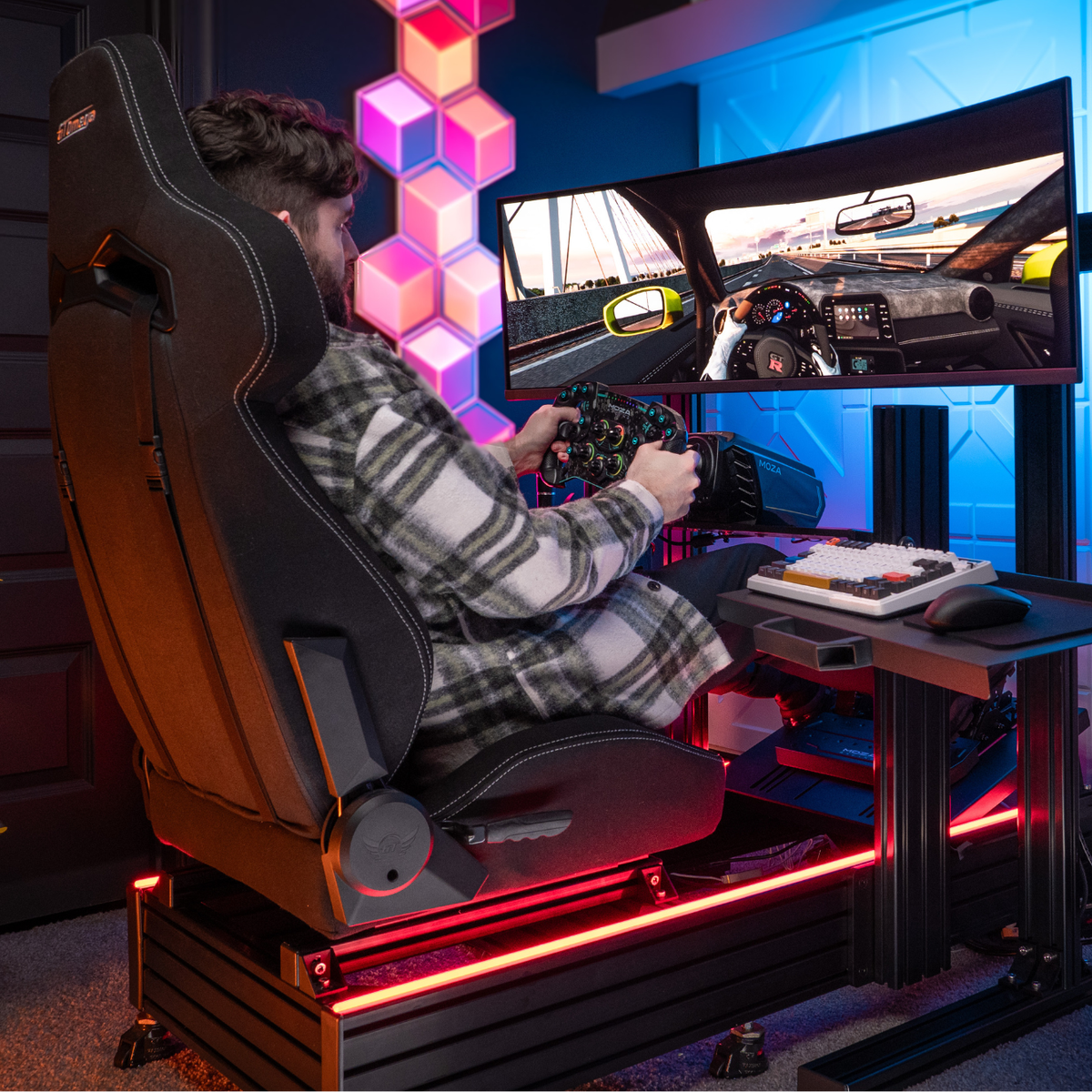 Sim Racing Cockpits | Adjustable Racing Rigs and Setups | GT Omega ...